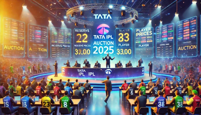 TATA IPL Auction 2025: Reserve Prices, Player Slots, and Auction Details