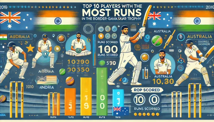 Top 10 Players with the Most Runs in the Border-Gavaskar Trophy