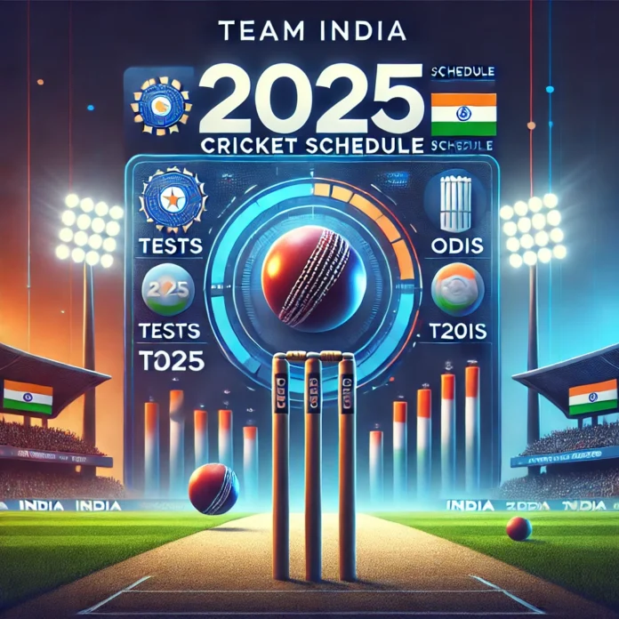 Team India Cricket Schedule 2025 Tests, ODIs, and T20Is THE SPORTS