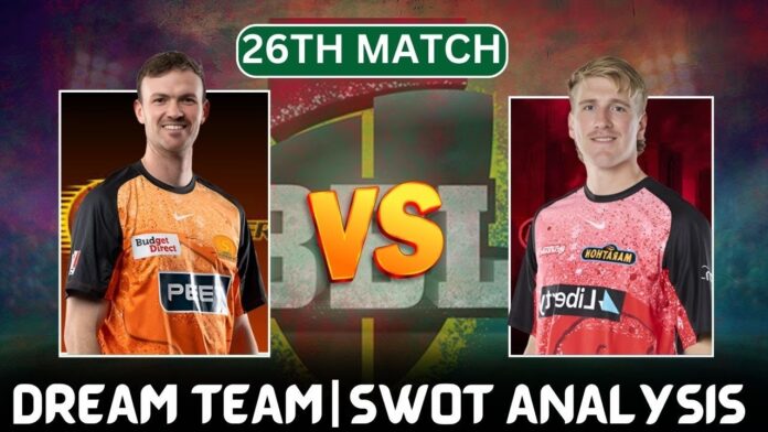 BBL 2024/25: – Perth Scorchers vs Melbourne Renegades Prediction, Pitch Report, Stats, and Fantasy XI