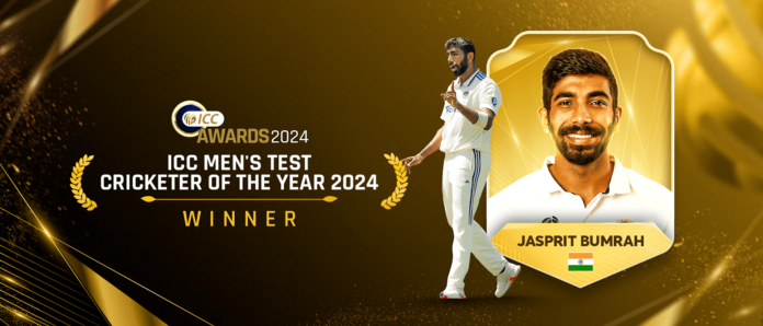 Jasprit Bumrah Named ICC Men’s Test Cricketer of the Year 2024