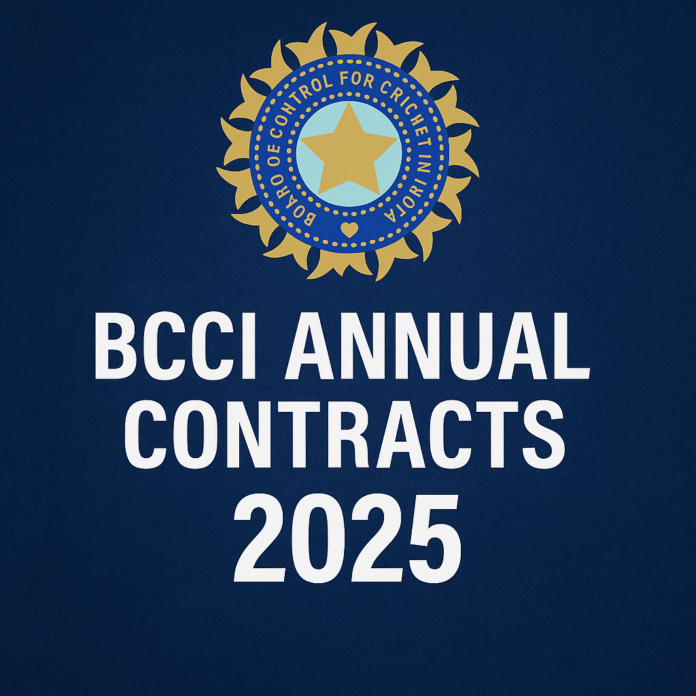 Who’s In and Who’s Out: Full Breakdown of BCCI Annual Contracts 2025
