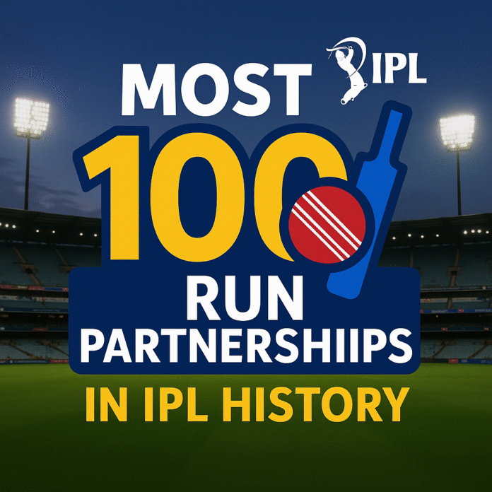 Most 100-Run Partnerships in IPL History