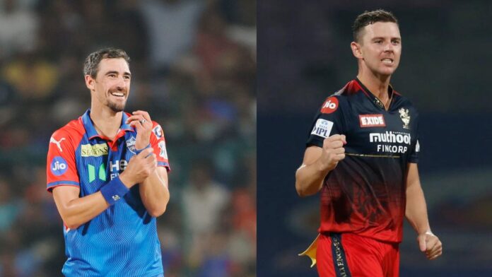 DC vs RCB IPL 2025: Mitchell Starc vs Josh Hazlewood IPL Stats, Records & Comparison