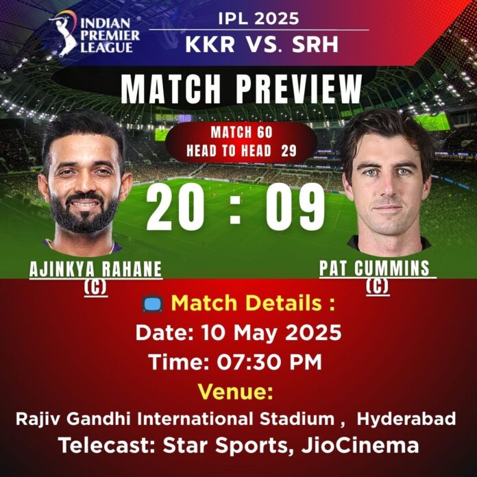 KKR vs. SRH Match Preview